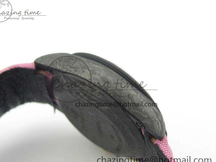 MiroTime 0326 Daytona DIW Carbon V2 WWF Best Edition Black Pink Dial On Pink Nylon Strap A Reliable 3113